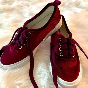 Stylish Burgundy Kids Shoes